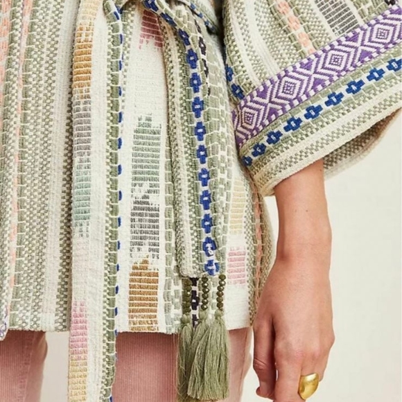 NWT Anthropologie Anderson & Lauth Mattia Woven Belted Kimono, $148 - Picture 2 of 2